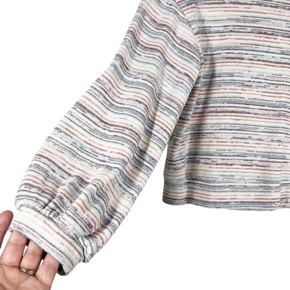 MADEWELL Multi colored Bubble Textured Crop summer Top | women;s x-small - Picture 6 of 10